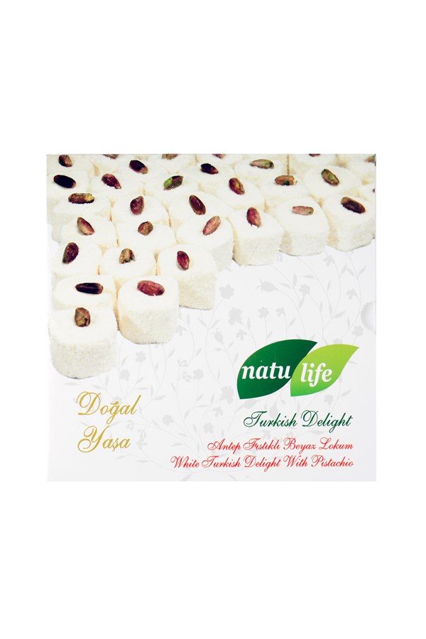 Antep Fıstıklı Beyaz Lokum | Hediyelik Lokum Çeşitleri- Natulife